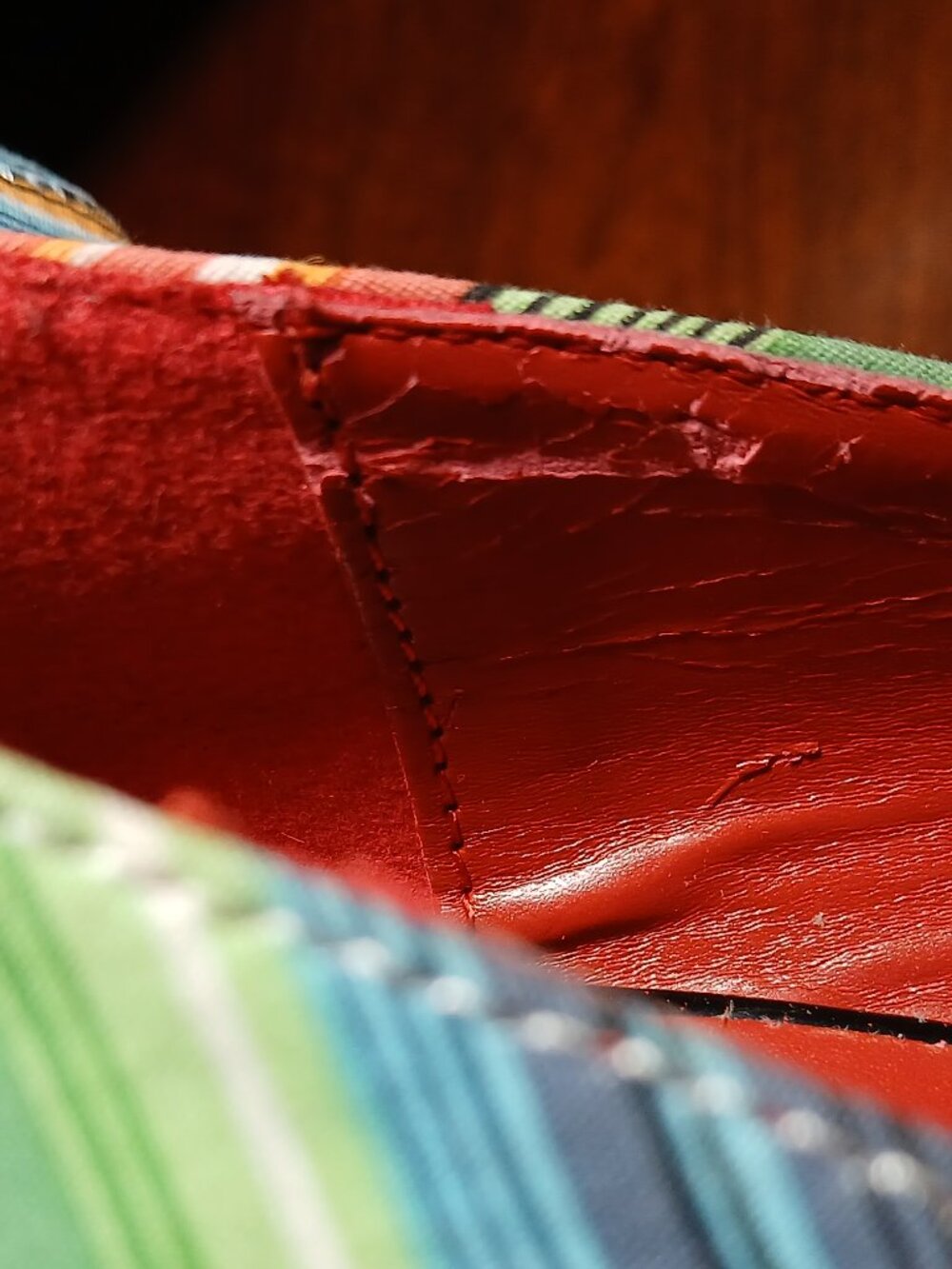 PIN UP COUTURE Stiletto Striped Fabric Pumps - Picture 14 of 16